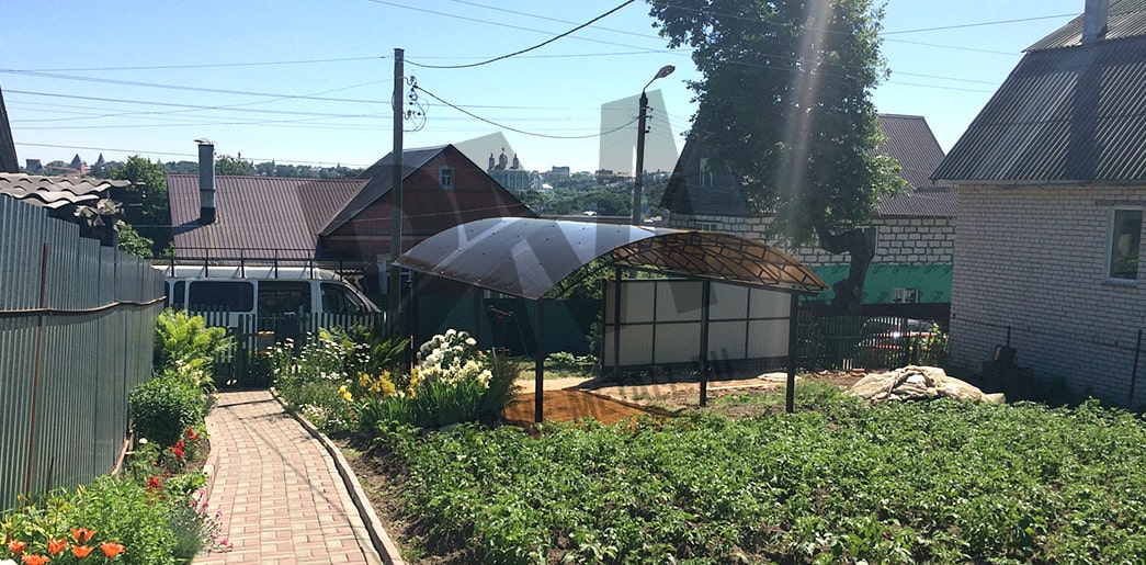 навес из поликарбоната частный дом, навесы из поликарбоната смоленск