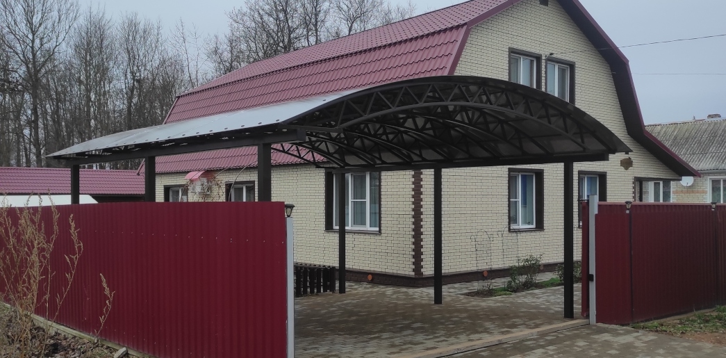 навесы смоленск, навес для машины из профильной трубы